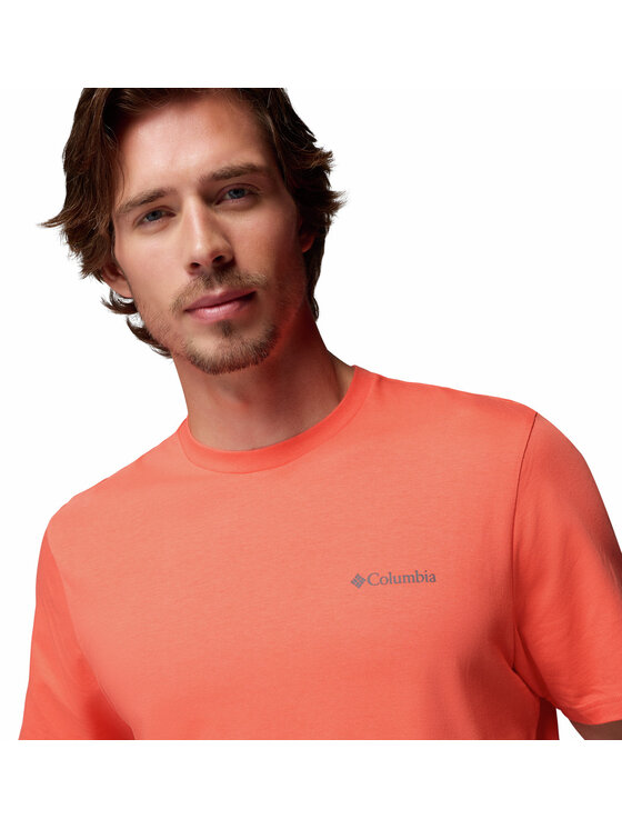 Columbia Columbia T-Shirt 215499 Pomarańczowy Regular Fit