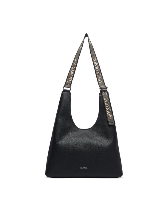 Calvin Klein Calvin Klein Borsetta Webbing Adj Strap Large Shoulder LV04F3643G Nero