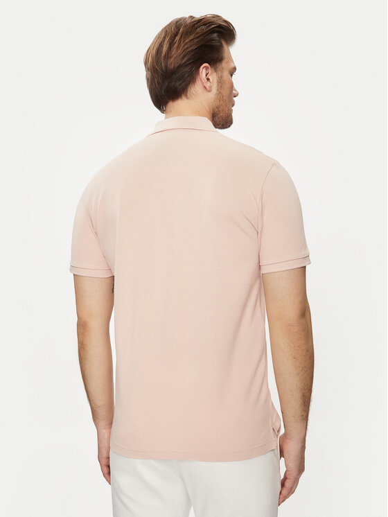 Selected Homme Selected Homme Тениска с яка и копчета 16087839 Розов Regular Fit