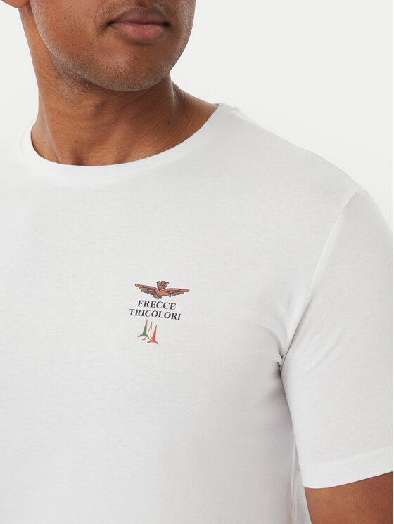 Aeronautica Militare Aeronautica Militare Тишърт Girocollo AM1UTI005 Бял Regular Fit