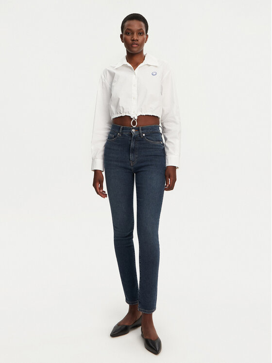 HUGO HUGO Jeansy Girali 50530308 Tmavomodrá Skinny Fit