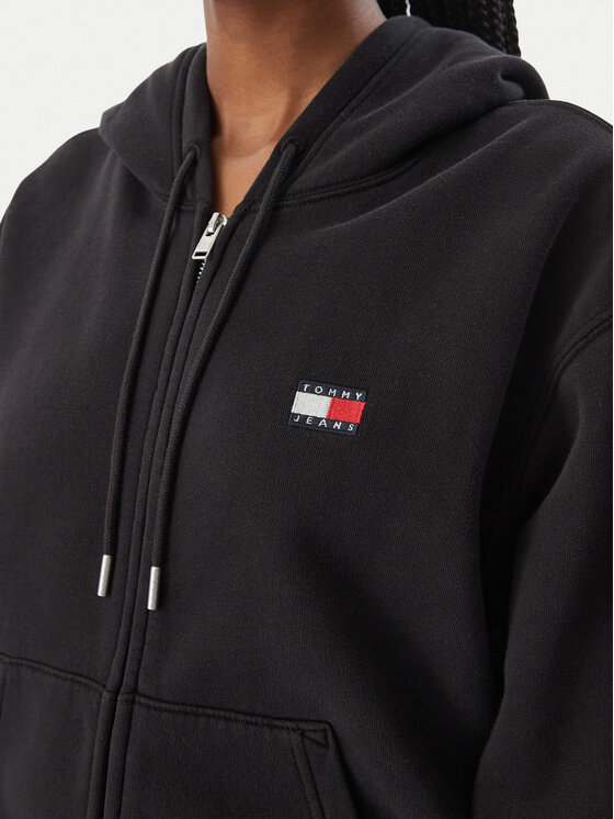 Tommy Jeans Tommy Jeans Μπλούζα Badge DW0DW23529 Μαύρο Regular Fit