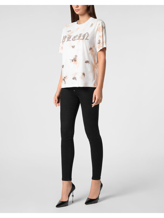 PHILIPP PLEIN PHILIPP PLEIN T-Shirt 21693 Różowy Over Fit