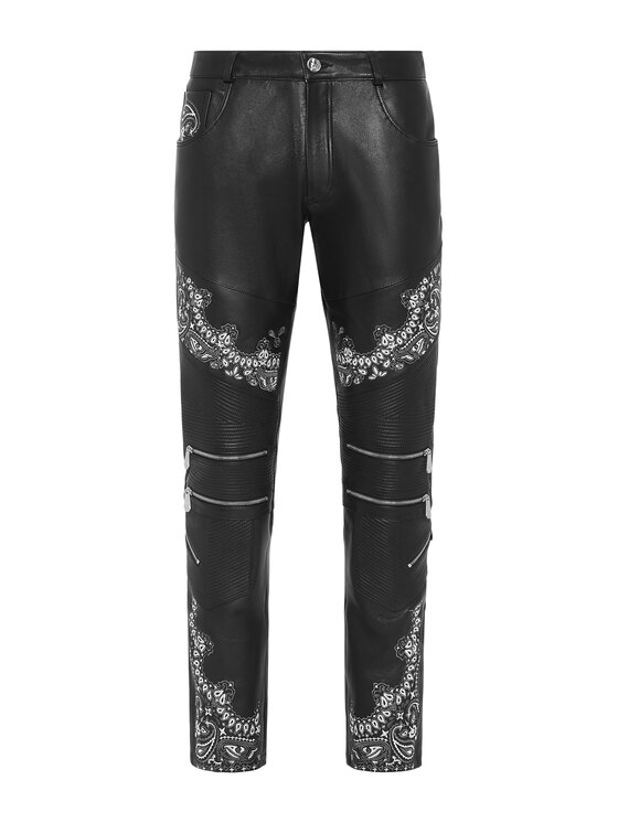 PHILIPP PLEIN PHILIPP PLEIN Spodnie materiałowe 2487 Czarny Skinny Fit
