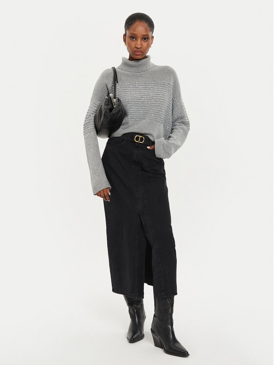 TWINSET TWINSET Ζιβάγκο 242TP3271 Γκρι Loose Fit