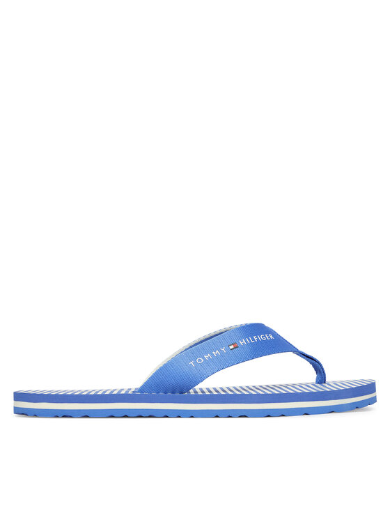 Tommy Hilfiger Tommy Hilfiger Flip flop Th Ithaca Stripe Summer Sandal FW0FW09192 Albastru