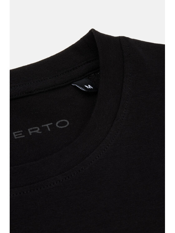 Lancerto Lancerto T-Shirt Roth TS073123000013 Czarny Regular Fit