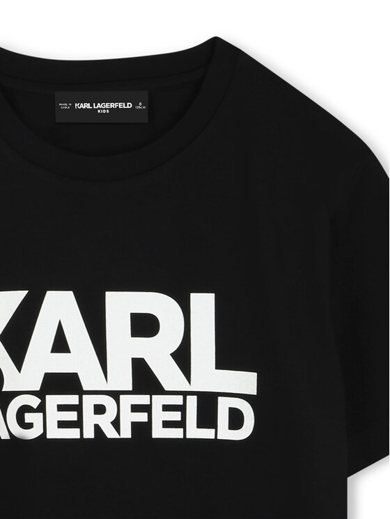 Karl Lagerfeld Kids Karl Lagerfeld Kids T-Shirt Z30435 D Černá Regular Fit