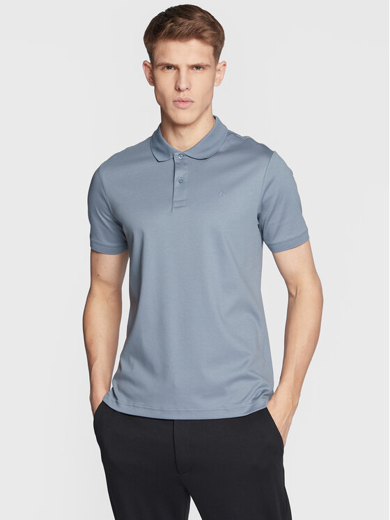 Calvin Klein Polo Smooth K10k110635 Niebieski Slim Fit Modivo Pl