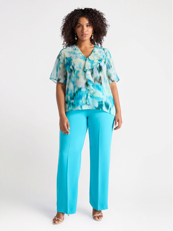 Fiorella Rubino Fiorella Rubino Blusa 2836T102369N0Z4 Turchese Regular Fit