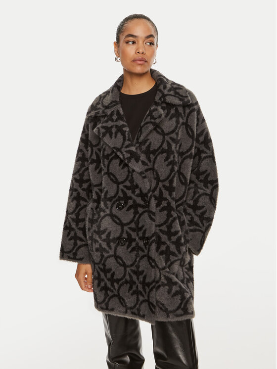 Pinko Prechodný kabát Toro 101573 A21Q Sivá Relaxed Fit