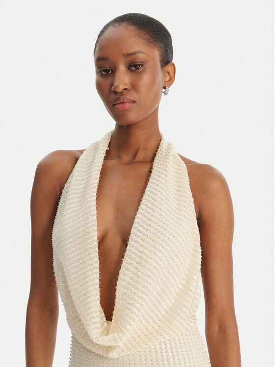 Bardot Bardot Abito da sera Nola 59814DB2 Beige Slim Fit