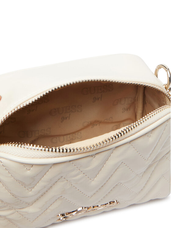 Guess Guess Дамска чанта J6YZ07 W3001 Кремав