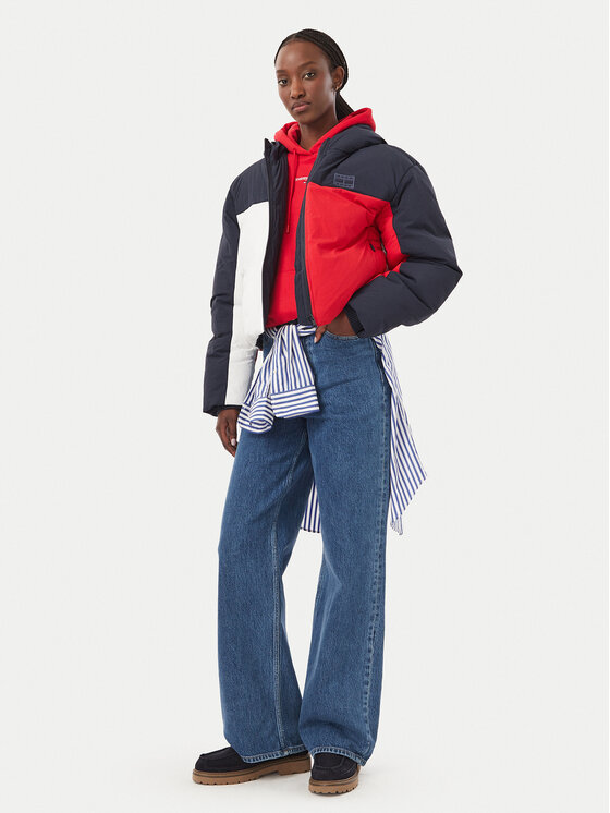 Tommy Jeans Tommy Jeans Μπουφάν χειμωνιάτικο Flag DW0DW23414 Σκούρο μπλε Regular Fit