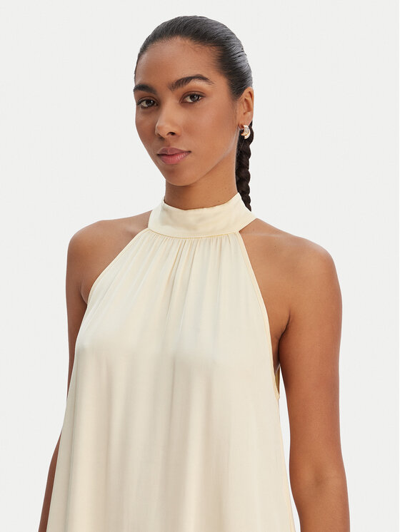 Fracomina Fracomina Poletna obleka FR26SD3016W41301 Rjava Relaxed Fit