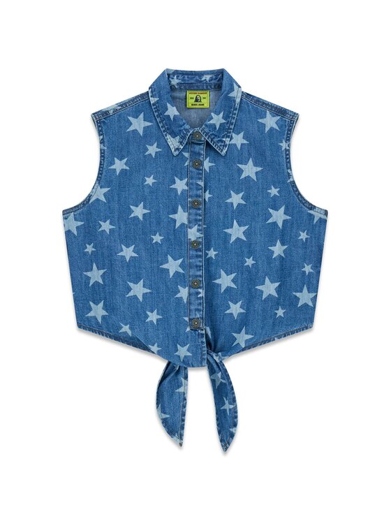 Guess Jeans Guess Jeans Top 182504 Niebieski Classic Fit