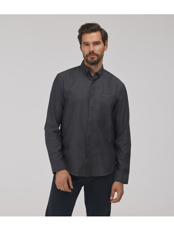 Lee Cooper Lee Cooper Koszula jeansowa LARS Szary Regular Fit