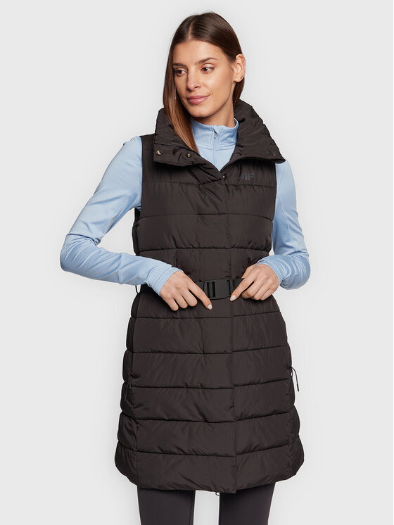 4F 4F Športová vesta H4Z22-KUDP013 Čierna Regular Fit