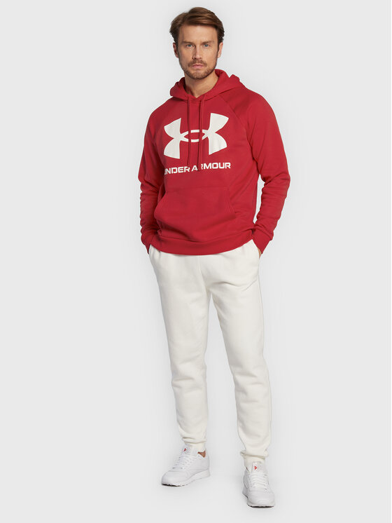 Felpa under store armour rosse