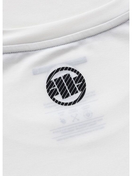 PITBULL PITBULL Koszulka techniczna Casual Sport HILLTOP Biały Regular Fit