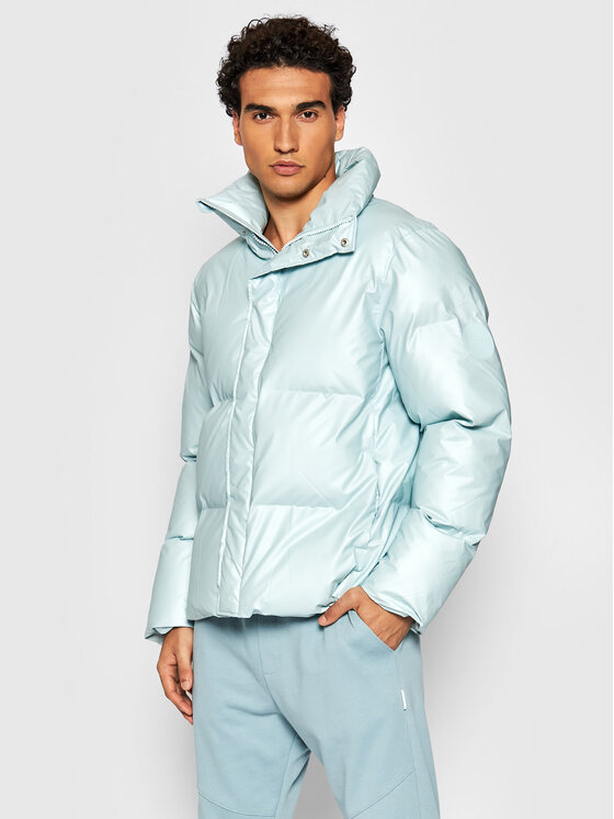 Rains Dūnu jaka Unisex 1522 Gaiši zils Boxy Fit