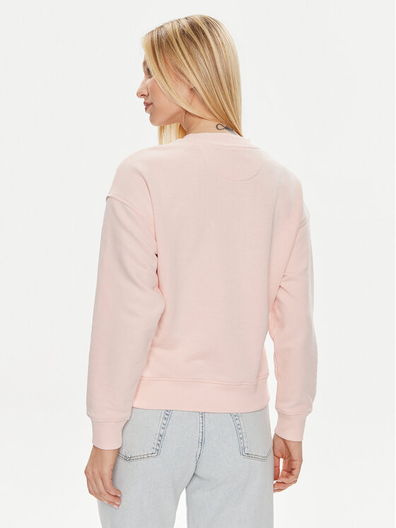 Guess Guess Bluza W4GQ11 KBK32 Różowy Relaxed Fit