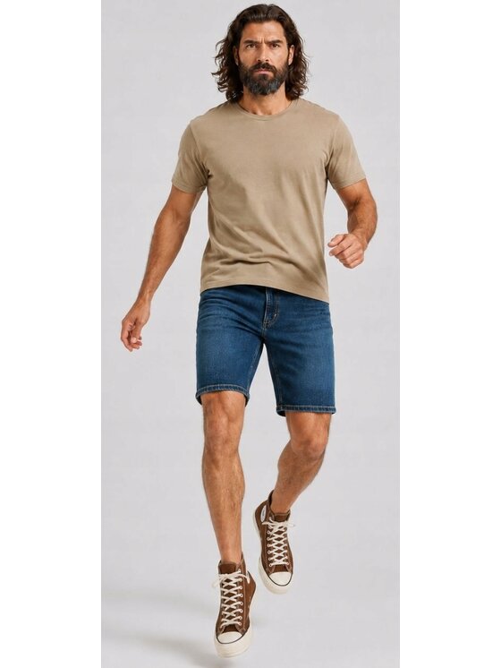 Wrangler Wrangler Szorty jeansowe Texas Shorts Niebieski Basic Fit