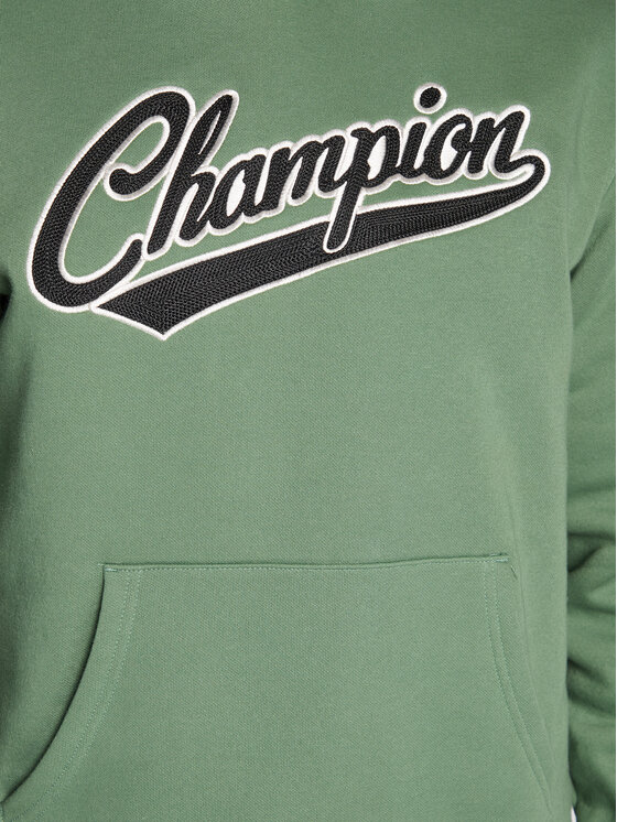 Champion Sweatshirt Heavy Fleece Vintage Logo 217886 Vert Relaxed Fit Modivo