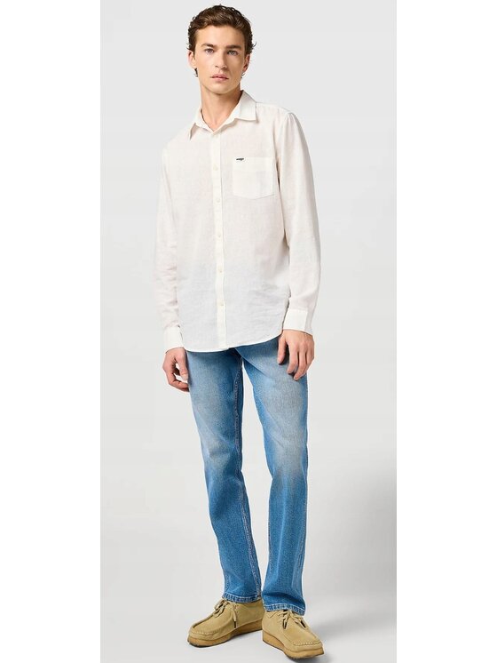 Wrangler Wrangler Jeansy Greensboro Niebieski Regular Fit