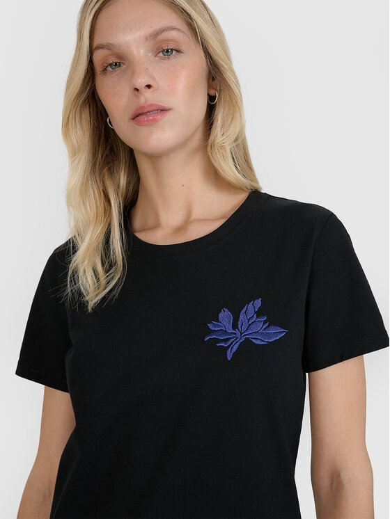 4F 4F T-Shirt SS MIDSHOP TEXTILE Czarny Regular Fit