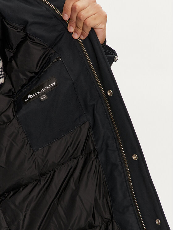 Moose Knuckles Moose Knuckles Pehelykabát M32MP261SX Sötétkék Regular Fit