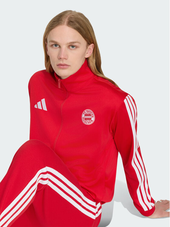 adidas adidas Kurtka wielofunkcyjna FC Bayern Muenchen DNA Czerwony Regular Fit