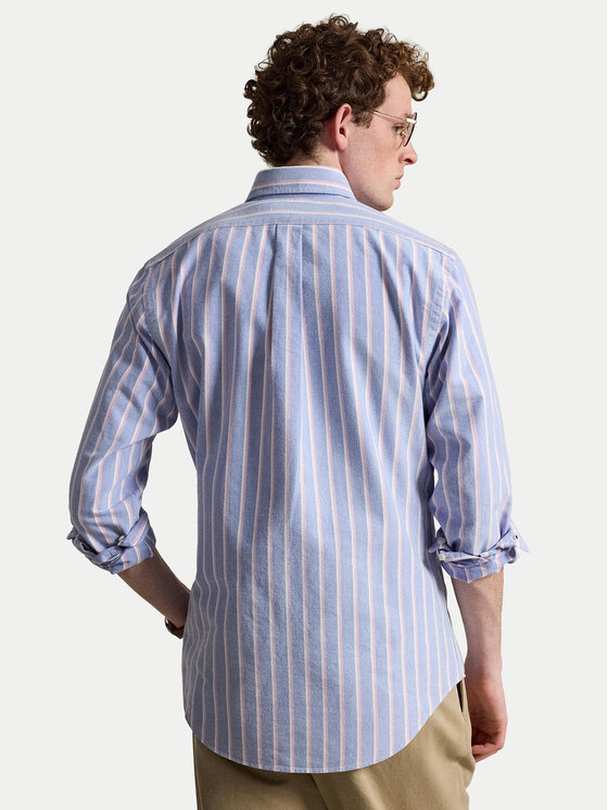Polo Ralph Lauren Polo Ralph Lauren Marškiniai 710928918002 Šviesiai mėlyna Custom Fit