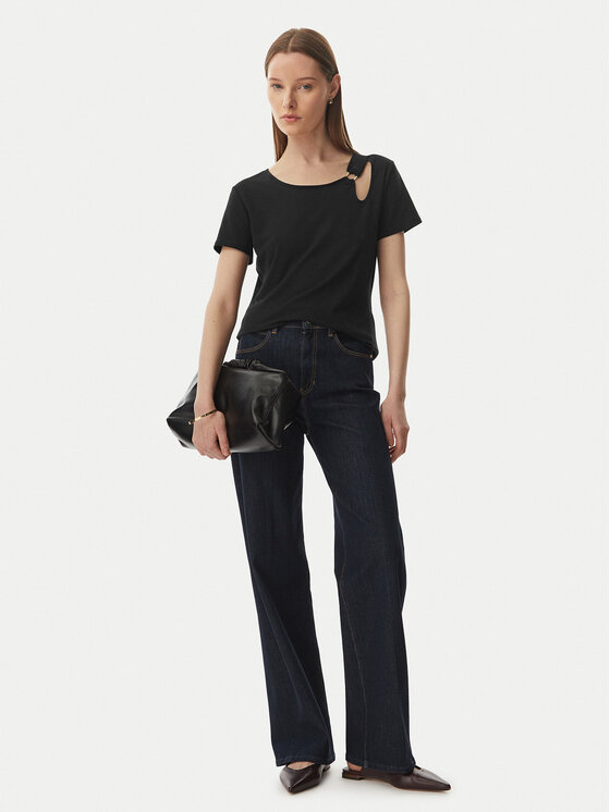 Liu Jo Sport Liu Jo Sport T-särk TA6098 JS005 Must Regular Fit
