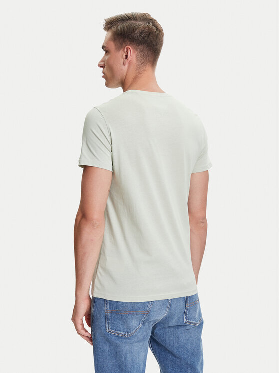 Tommy Jeans Tommy Jeans Tričko DM0DM04411 Zelená Slim Fit