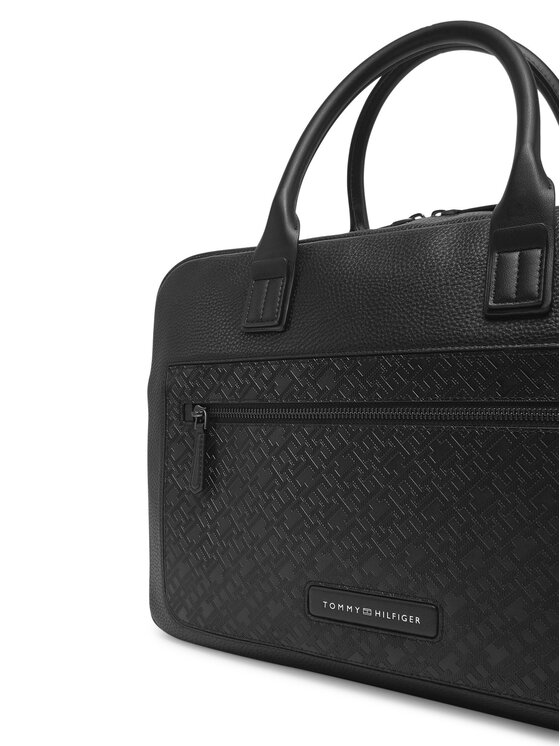 Tommy Hilfiger Tommy Hilfiger Torba za laptop Th Monogram Computer Bag AM0AM13209 Crna