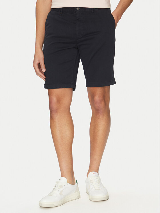 BOSS BOSS Pantalon scurți din material 50536723 Bleumarin Slim Fit