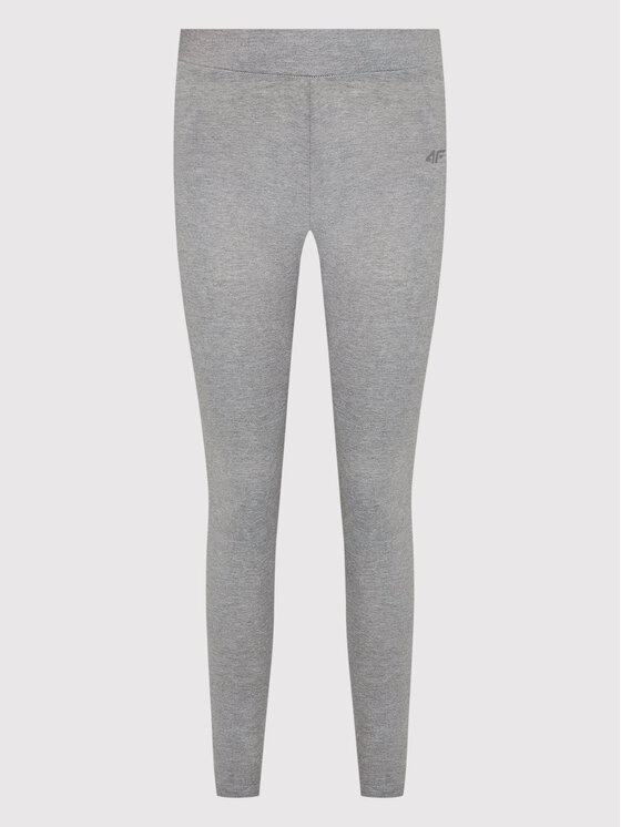 4F 4F Legginsy H4L22-LEG350 Szary Slim Fit