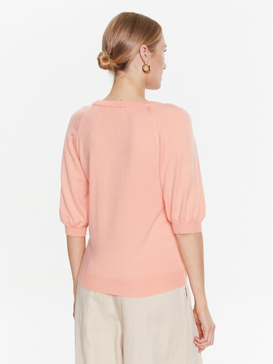 Moss Copenhagen Moss Copenhagen Bluzka 17516 Różowy Basic Fit