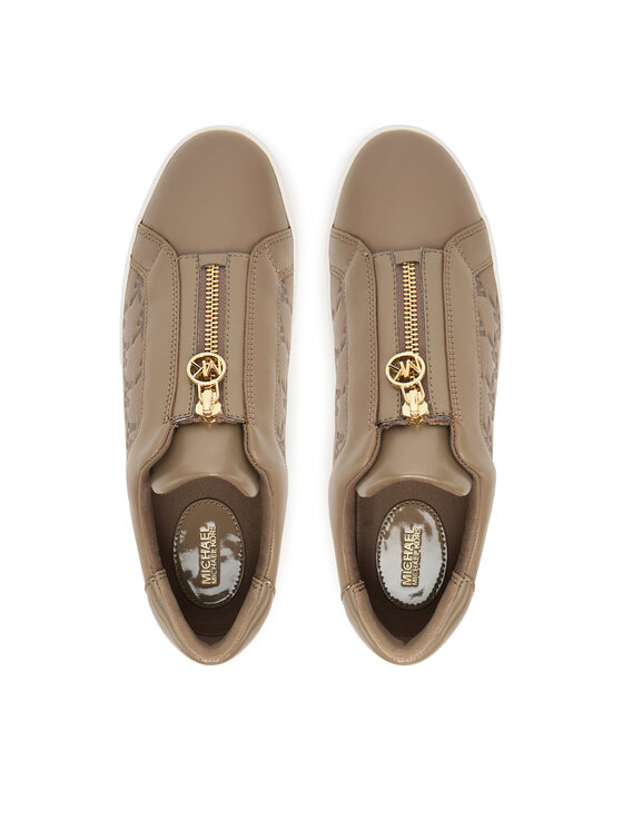 MICHAEL Michael Kors MICHAEL Michael Kors Sneakersy Keaton Zip Slip On 43T5KTFP5L Beżowy