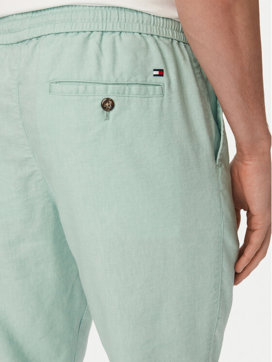 Tommy Hilfiger Tommy Hilfiger Pantaloni chino Harlem MW0MW42336 Verde deschis Regular Fit
