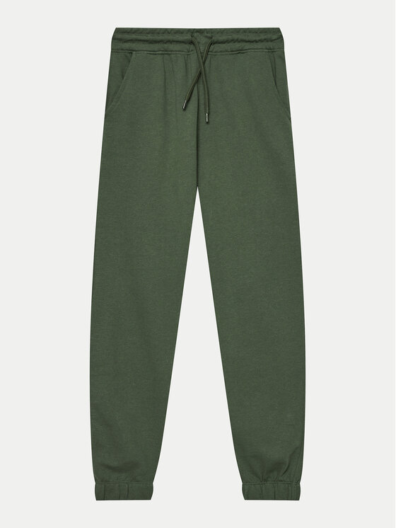 OVS Bavlnené nohavice 2091717 Zelená Regular Fit