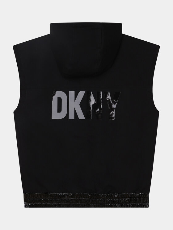DKNY DKNY Kamizelka D36685 S Czarny Regular Fit
