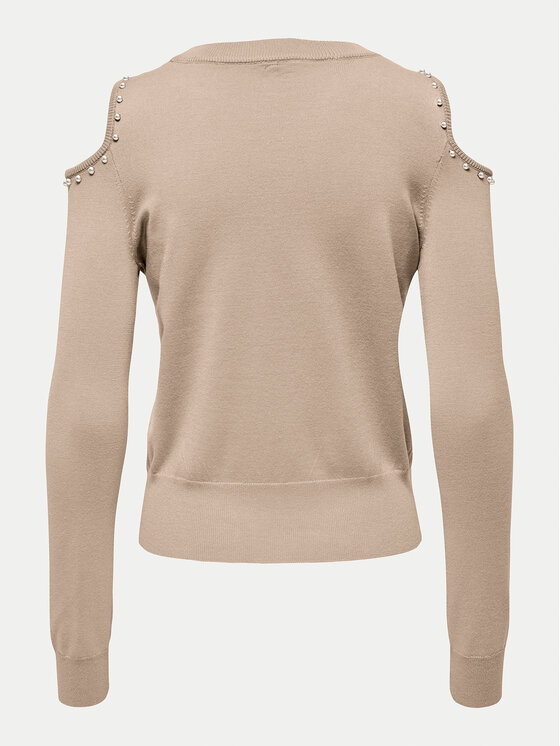 ONLY ONLY Пуловер Gila 15339512 Бежов Regular Fit