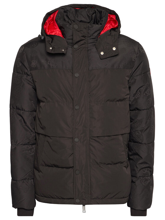 Guess Guess Giubbotto invernale Mixed Logo M0BL34 WD9B0 Nero Regular Fit