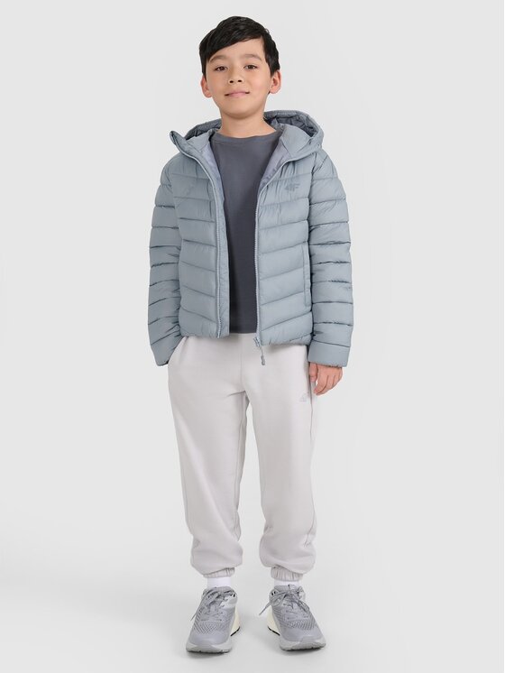 4F 4F Giubbotto piumino 4FJRAW25TDJAM0819-25S Grigio Regular Fit