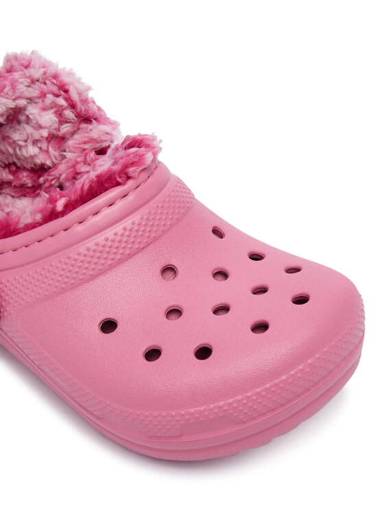 Crocs Crocs Pantoletten Classic Fleece Lined Clog T 212857 Rosa