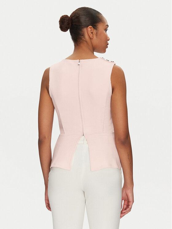 Guess Guess Μπλουζάκι W5GP54 KCBO2 Ροζ Regular Fit