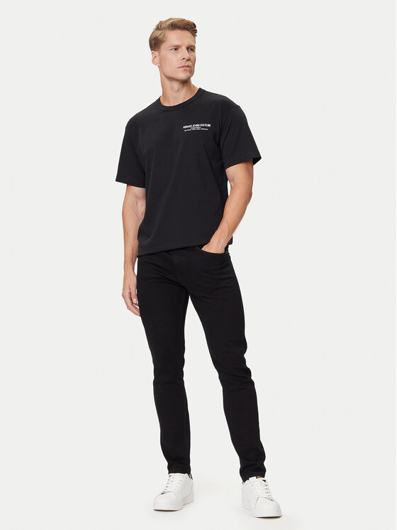 Versace Jeans Couture Versace Jeans Couture T-Shirt 79GAHE10 CJ00E Czarny Regular Fit