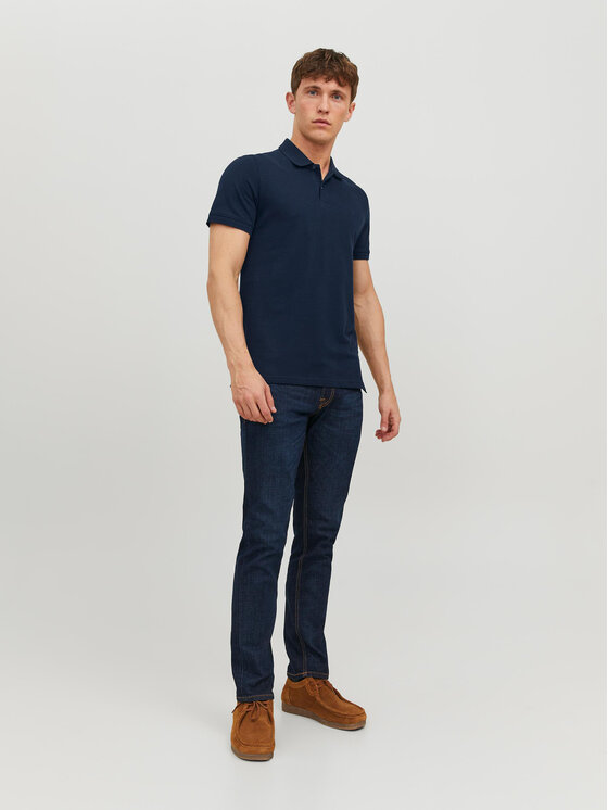 Jack&Jones Jack&Jones Polo majica Basic 12136516 Mornarsko modra Slim Fit